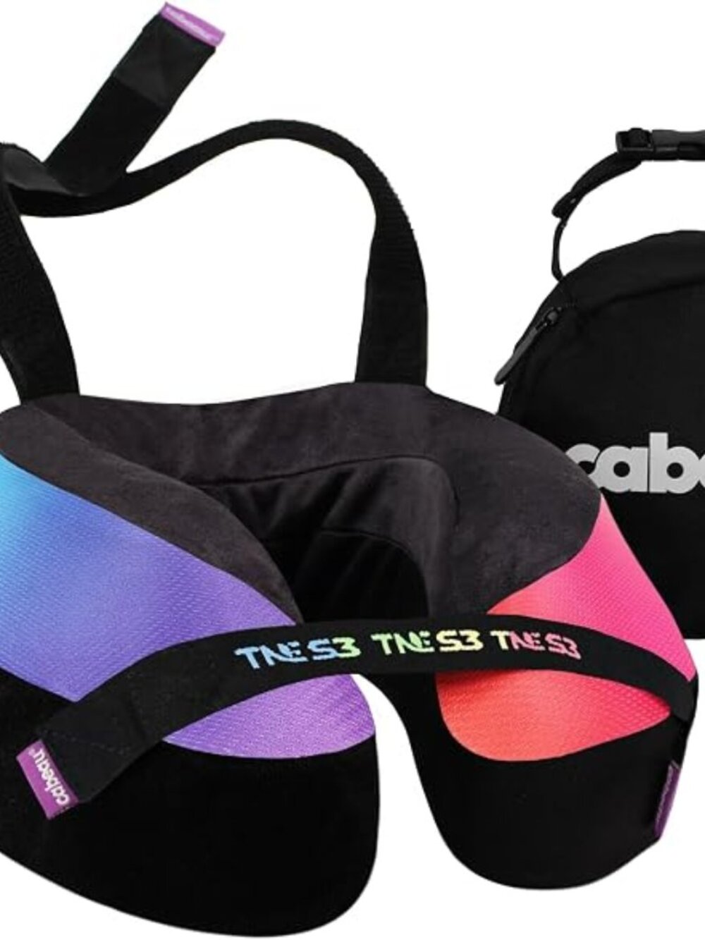 Cabeau Travel Neck Pillow for Airplanes - Amsterdam Rainbow